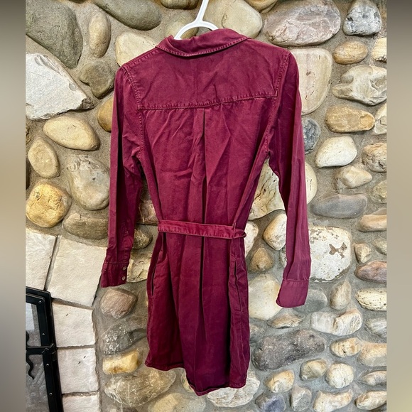 tentree Burgundy Long Sleeve Dress - Picture 6 of 8